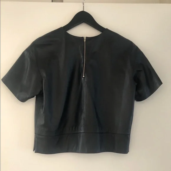 Alexandr Wang leather blouse